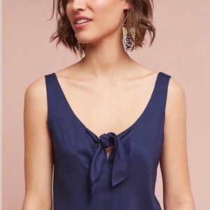 ANTHOPOLOGIE MAEVE VERENA TOP CAMI TANK NAVY